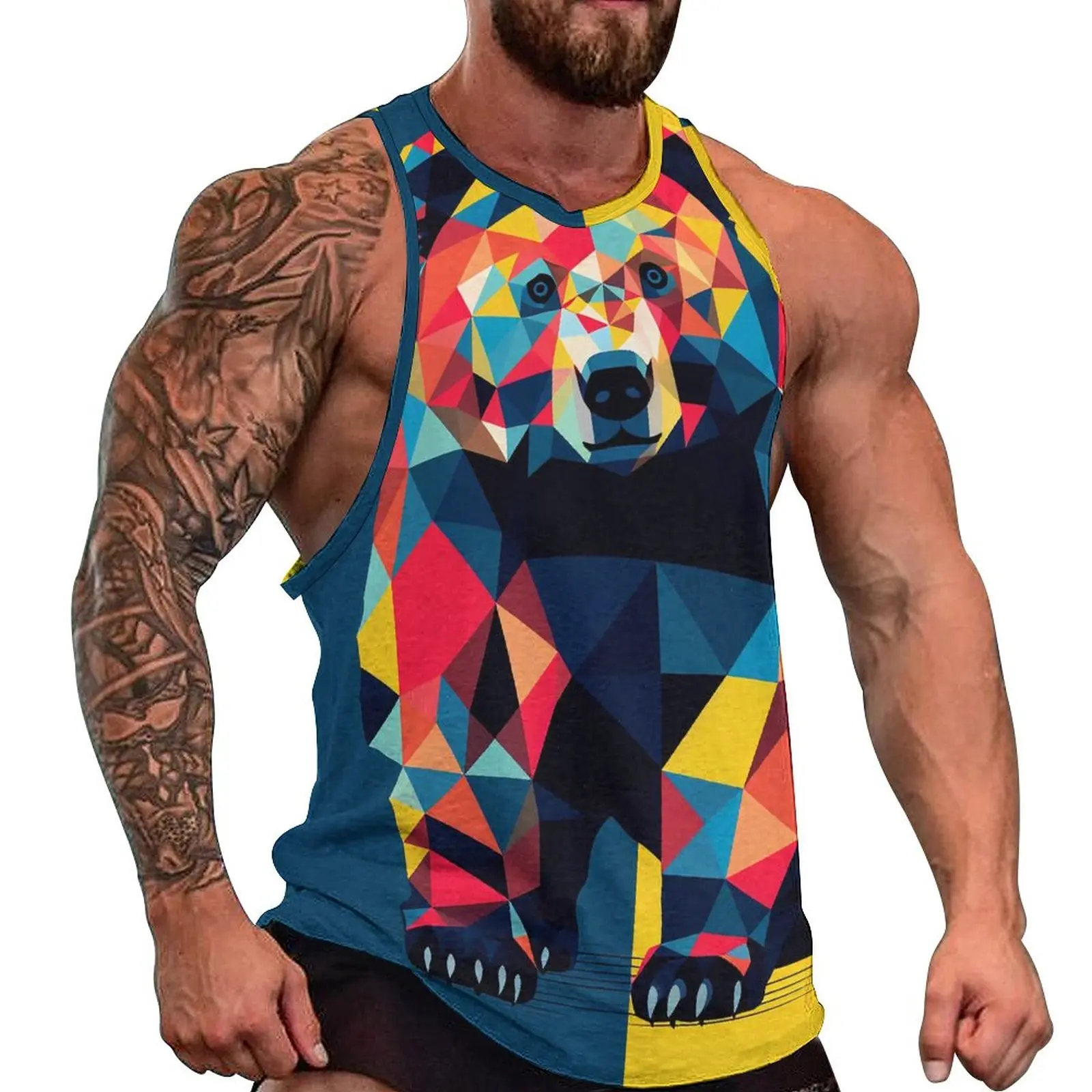 

Майка мужская летняя без рукавов, с рисунком граффити