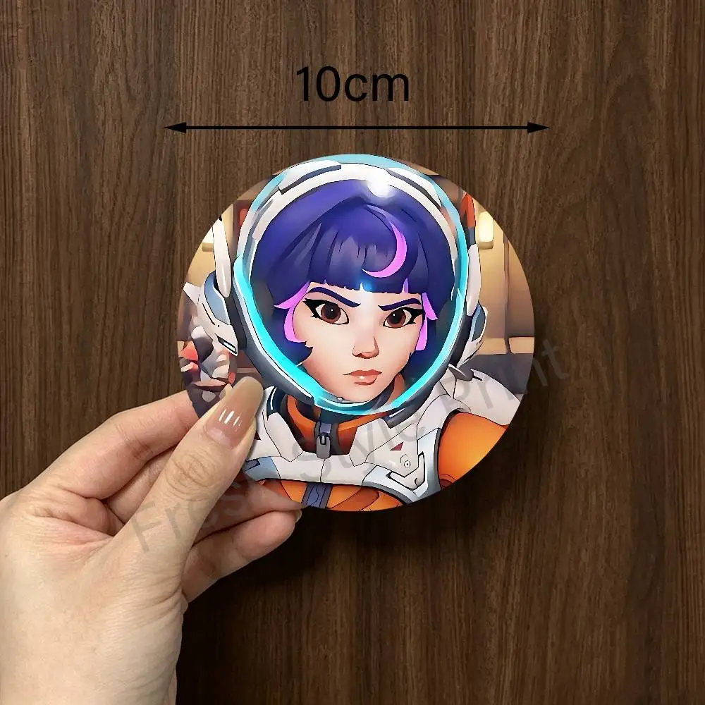 Фото Деревянные подставки под кружки Game O-Overwatchs-S Juno, круглые, 10 см, для косплея, подарки для фанатов и друзей №2