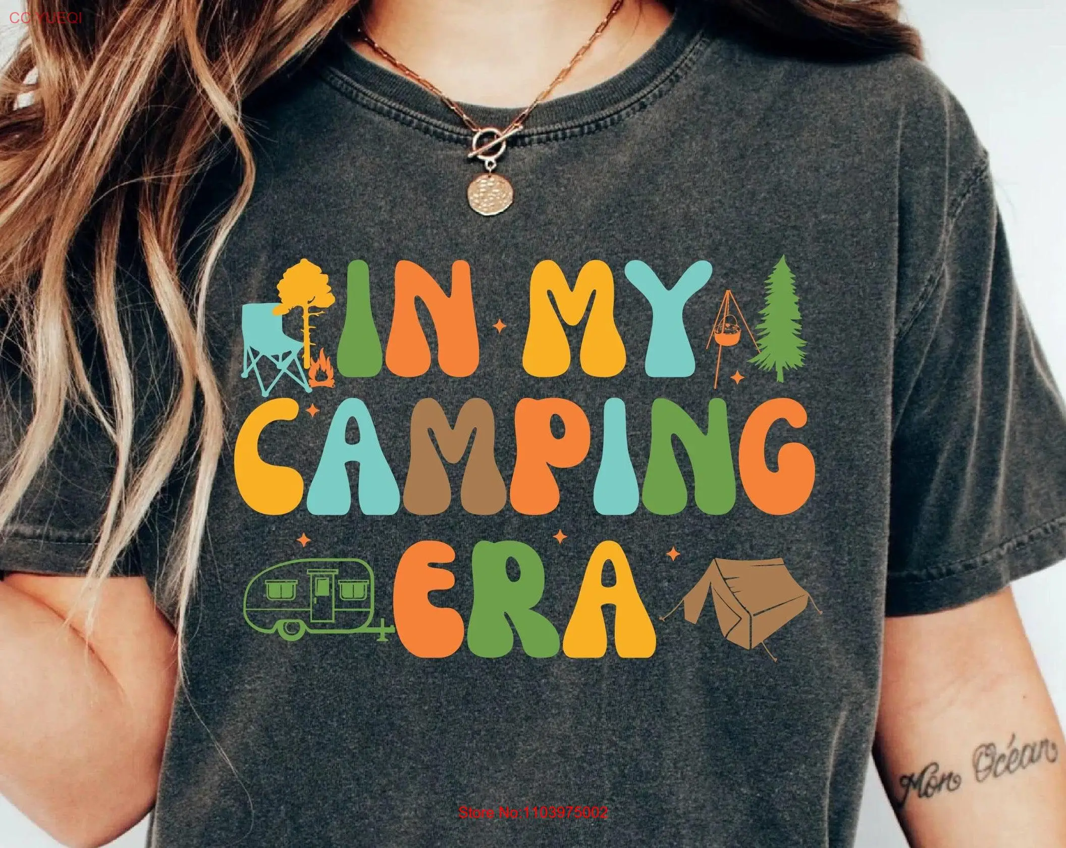 Футболка Camping Lover In My Era Adventure Crew Road Trip с длинными или короткими рукавами