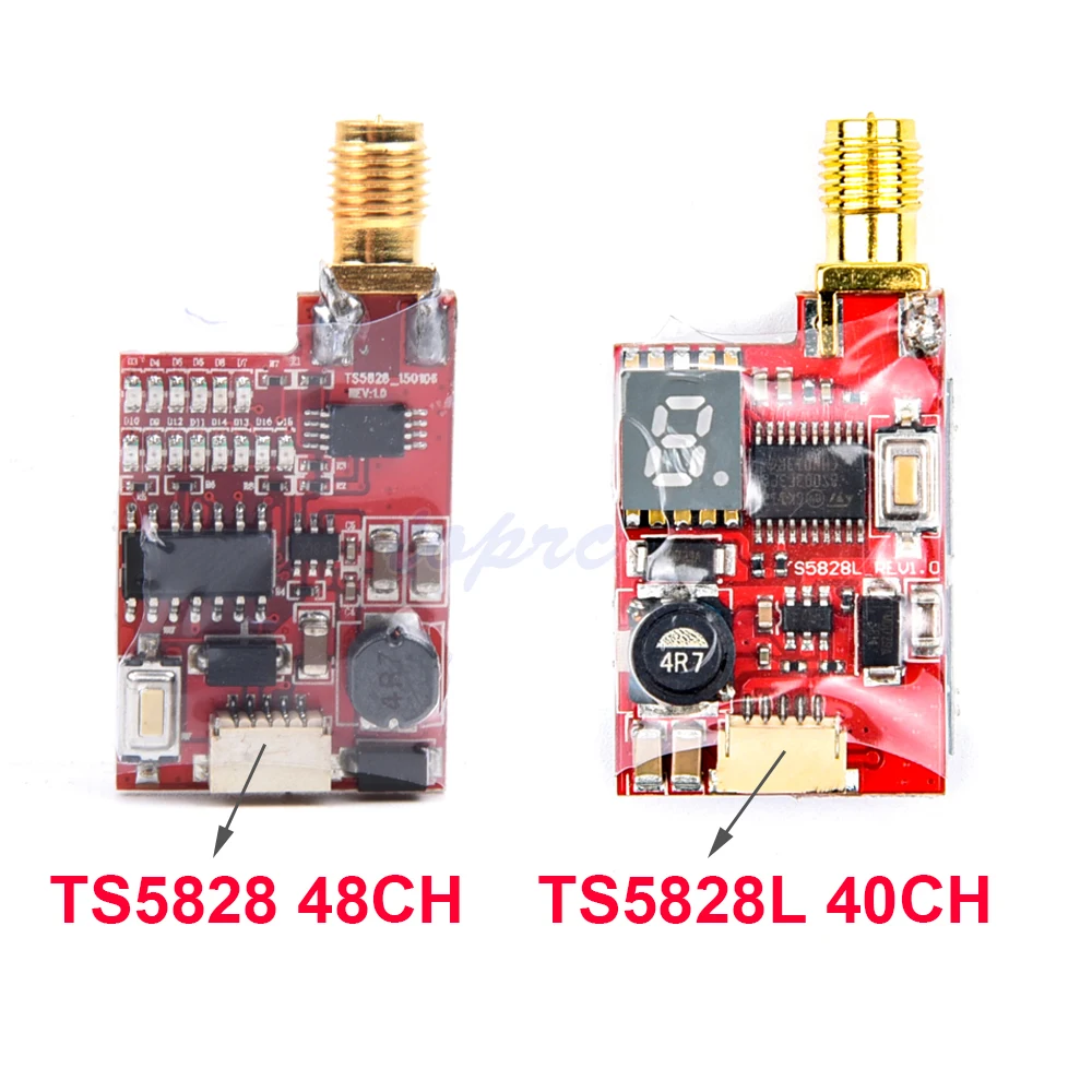 TS5828 48CH / TS5828L 40CH Micro 5 8G 600mW Mini Wireless A/V передача FPV передатчик
