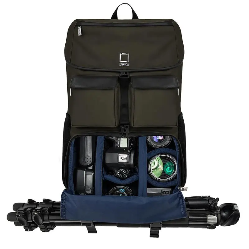 Luxurious Traveler Waterproof Canvas Backpack, High Capacity Hiking Rucksack for Outdoor adventures.