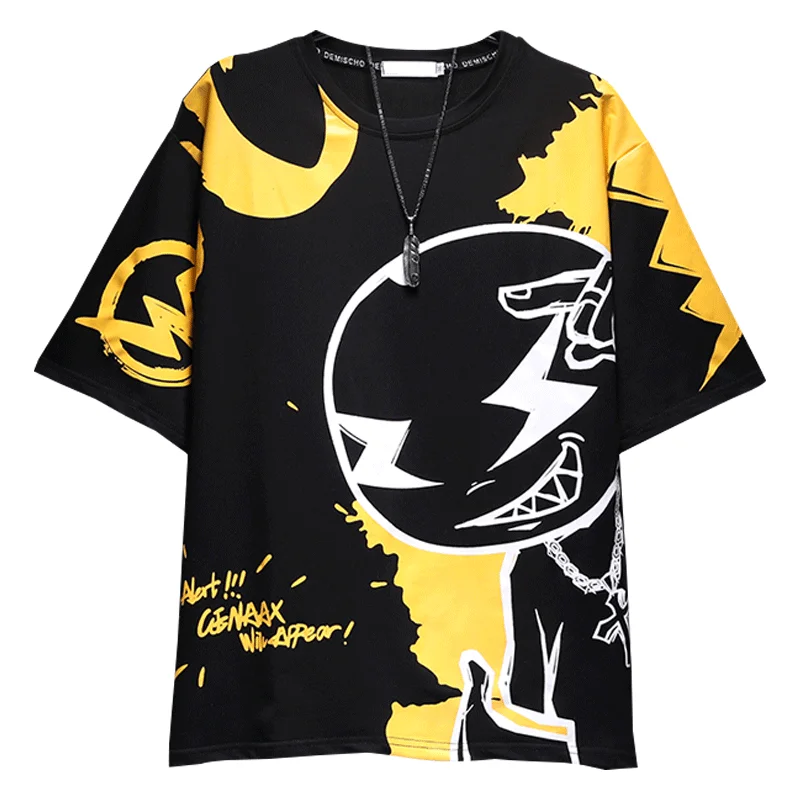 

Лето 2022, оригинальная Мужская футболка с коротким рукавом и принтом граффити в стиле хип-хоп, модная мужская Повседневная футболка