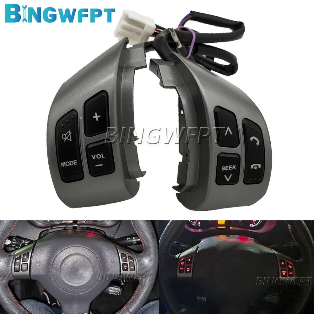 

Рулевая Кнопка BINGWFPT для Suzuki SX4 Swift 2006-2013, переключатель громкости аудио, Bluetooth, телефона, медиа-пульт управления, переключатель