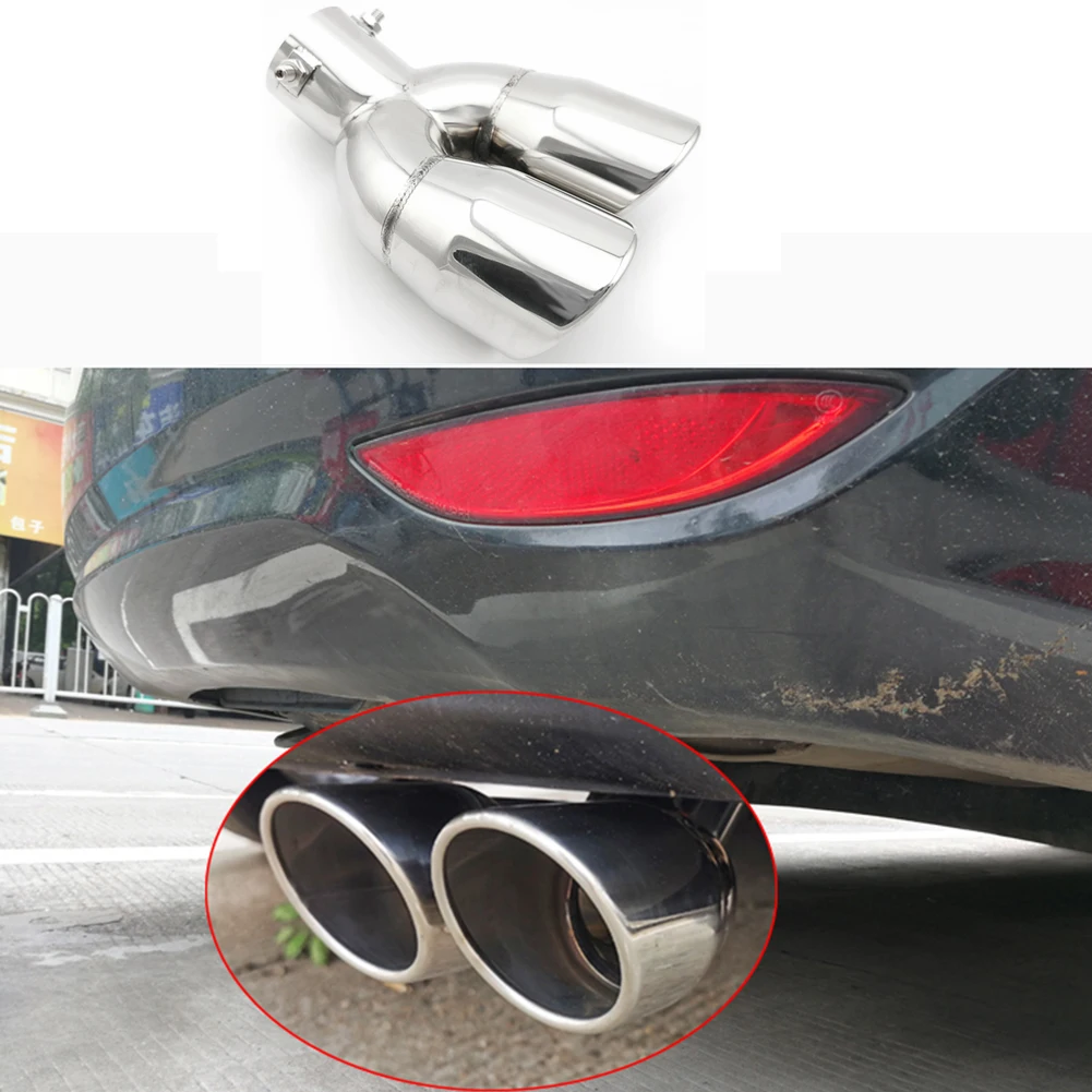 

1pcs Double Exhaust Muffler Tail Pipe Tip Tailpipe For Elantra 2008-2016
