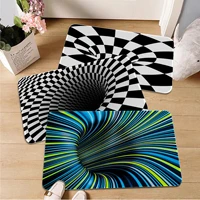 3d vortex illusion floor carpet ins style soft bedroom floor house laundry room mat anti skid bedside mats