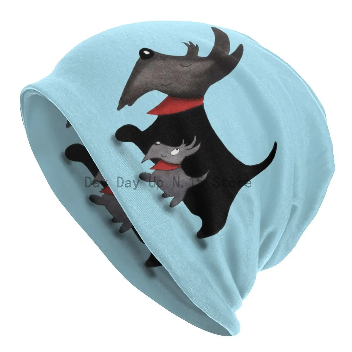 

Scottie Dogs Cartoon Graphic Slouchy Beanie Men Women Winter Warm Skullies Beanies Hat Adult Scottish Terrier Knitted Bonnet Cap