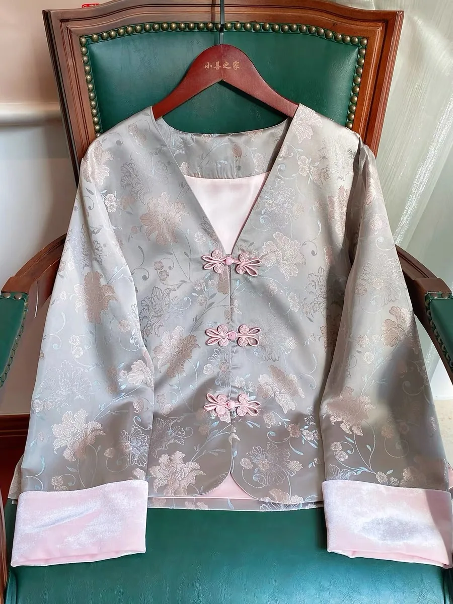 Шелковая китайская Новогодняя одежда из бутика высококачественное женское