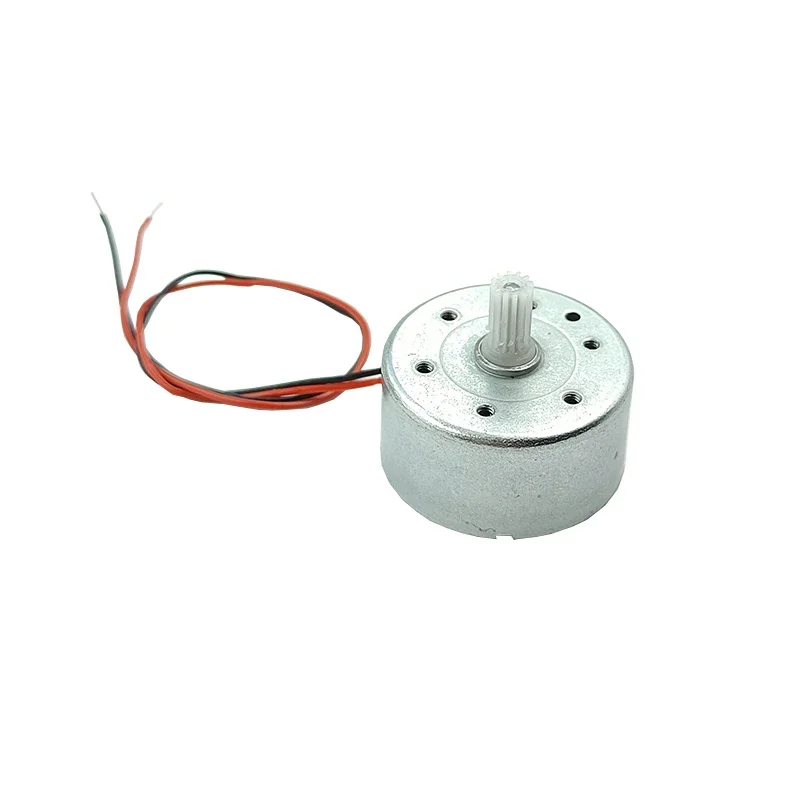 RF-300C Micro 300 Двигатель постоянного тока 3 В 6 В 9 В 12 В 7200 об/мин Мини бесшумный 24 мм круглый двигатель шпинделя Вал 2 мм DIY Солнечная энергия Хобби Игрушечный вентилятор Модель
