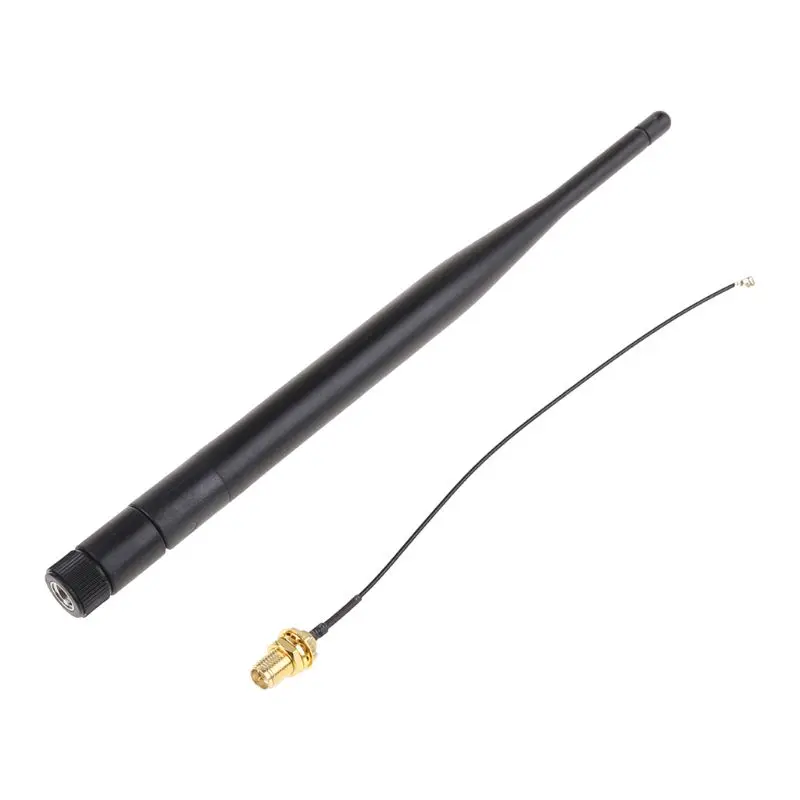 

RP-SMA Male 868 MHz 5dBi Wireless Antenna Router Antenna+15cm RP SMA Female to I