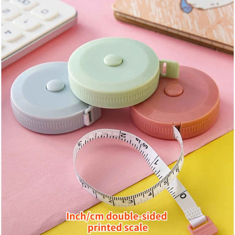 

Automatic Retractable 1.5m Tape Measure Cutting and Sewing Tape Measure Mini Plastic Measuring Soft Measure