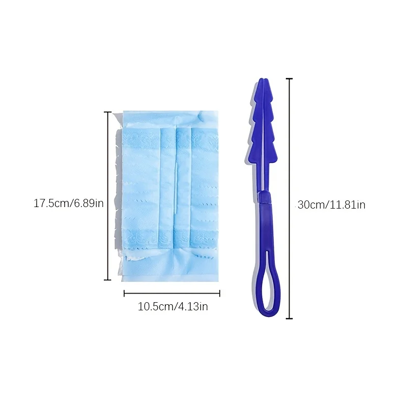 Одна ручка + 10 сменных тканей Электростатическая мягкая щетка-одноразовая