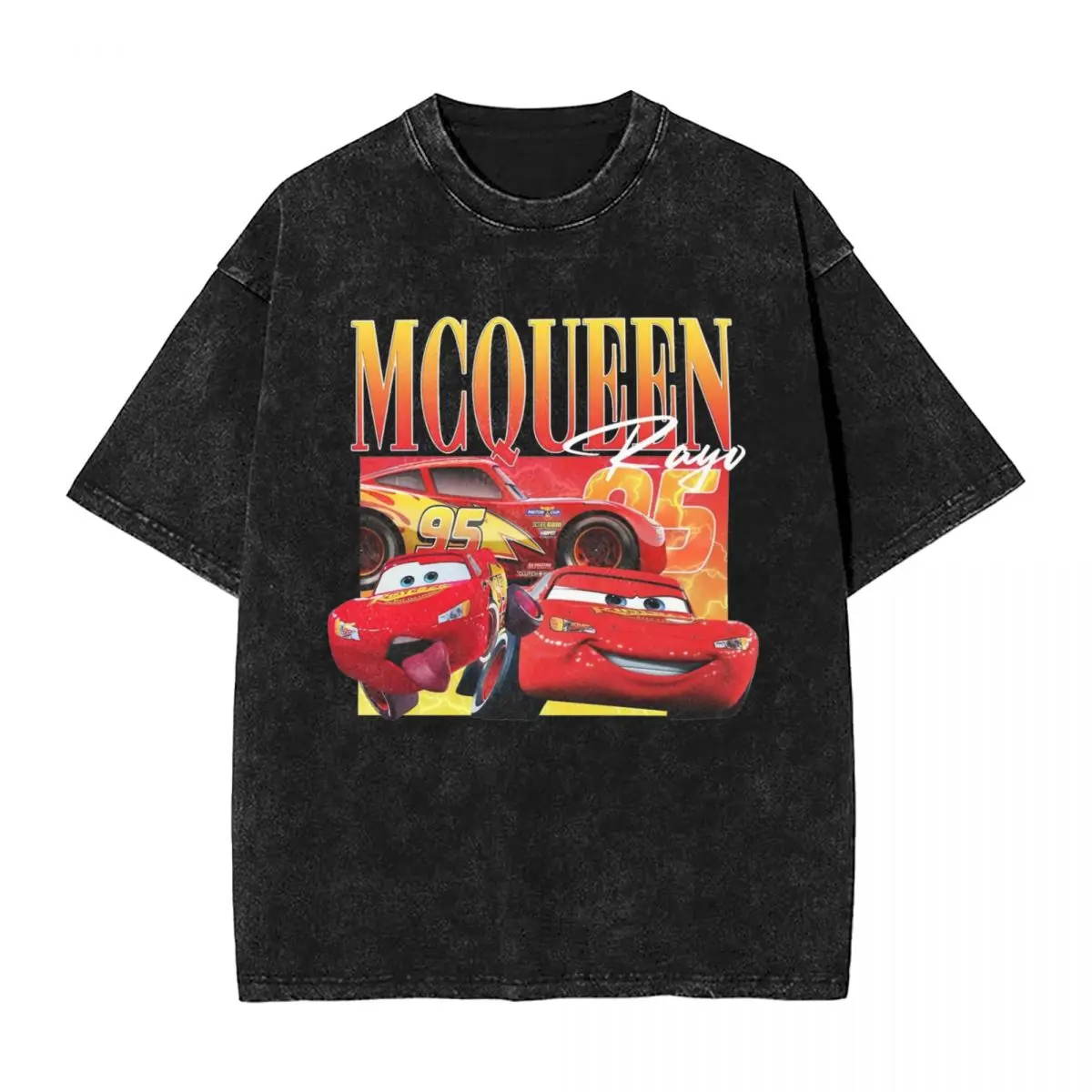 Футболка Lightning McQueen фильм &quotТачки&quot хлопковая уличная футболка в стиле хип-хоп