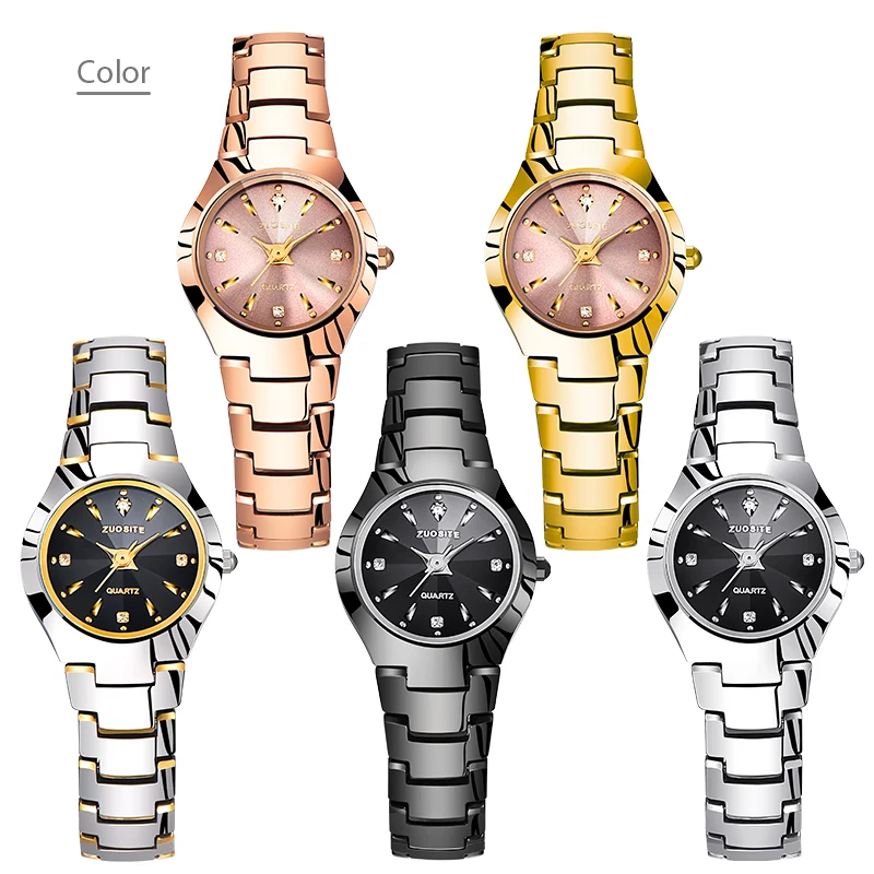 Luxury Women Watch Golden Tungsten Steel Original Chic Female Wrist Quartz Clock Fashion Waterproof Lady Wristwatch Brands 2023