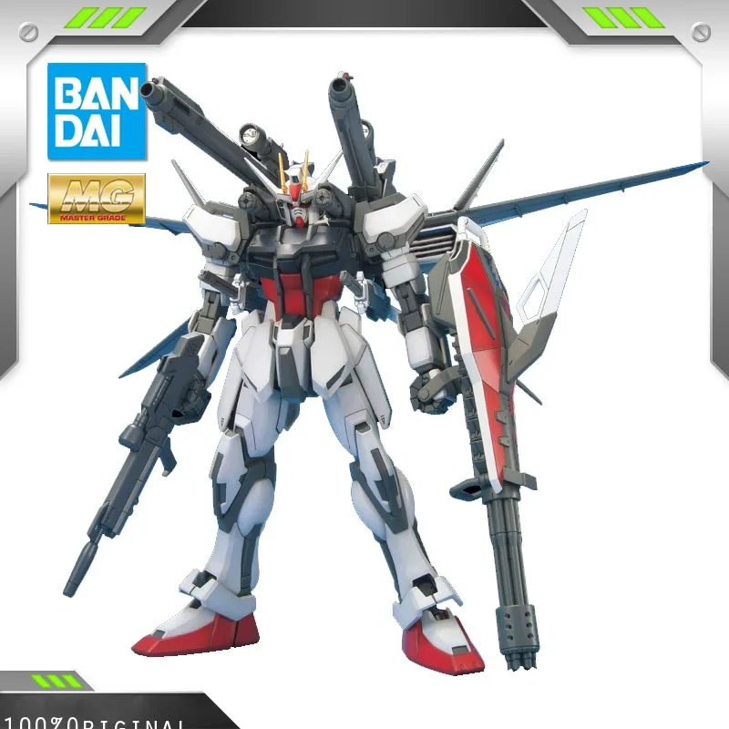 BANDAI Аниме MG 1/100 Strike Gundam + IWSP, новый мобильный отчет, сборка Gundam, пластиковая модель, набор, экшн-игрушки, фигурки, подарок