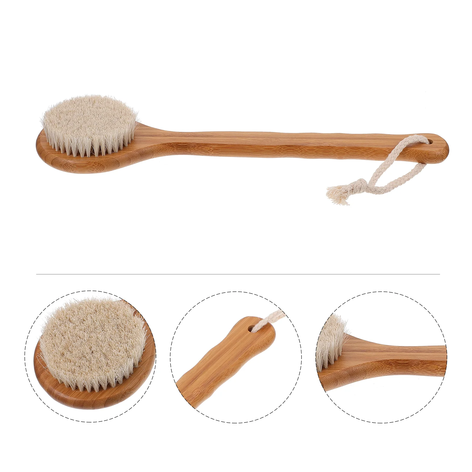 

Bath Cleaner Brush Horse Mane Bathing Supply Cleaning Long Handle Shower Tool Accessory