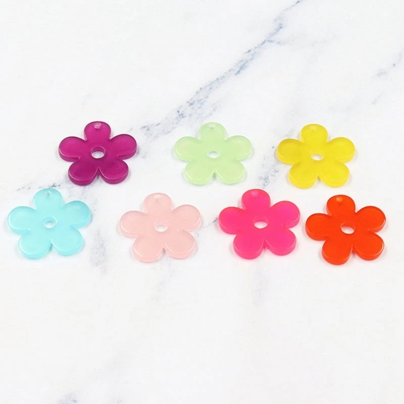 

MXME Summer Sweet Flower Pendants DIY Handmade Earrings Bracelet Necklace Materials