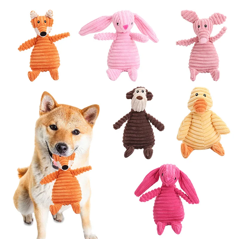 

Plush Pet Dog Toy Cute Animal Shape Molar Teeth Cleaning Interaction Training Toy Relieve Boredom Pet Supplie