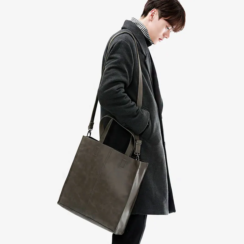 

Tidog Korea fashion shoulder bag handbag square vertical slung tote bag