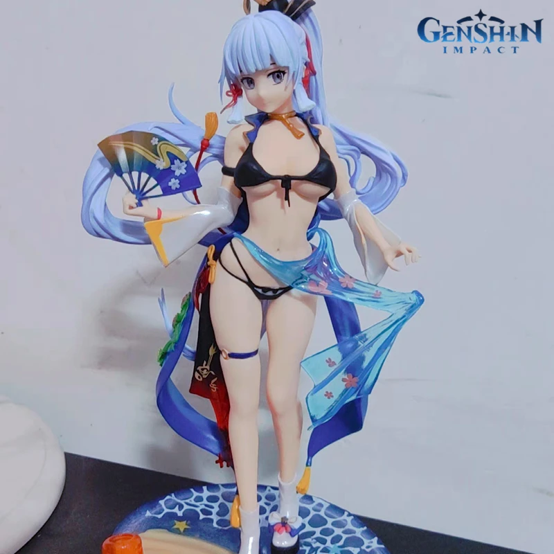 

Фигурка героя игры Genshin Impact Kamisato Ayaka, 26 см, привлекательная девушка, ПВХ экшн-фигурки, коллекционные модели, куклы, украшения, подарки для взрослых