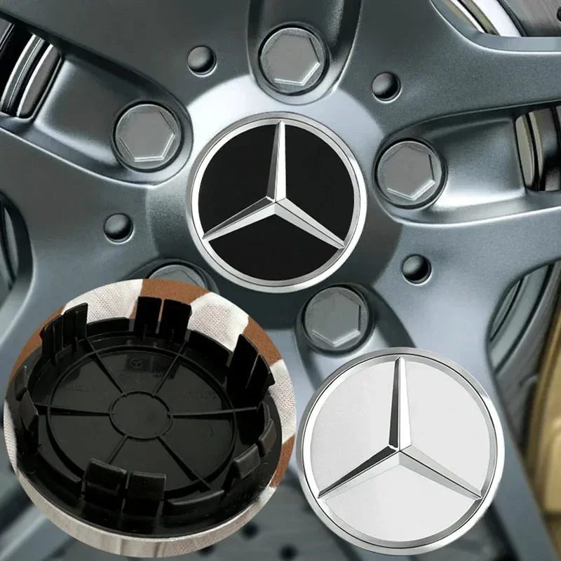 4 шт. 75 мм 12 футов колпаки для центральной ступицы колес автомобиля венок AMG Mercedes