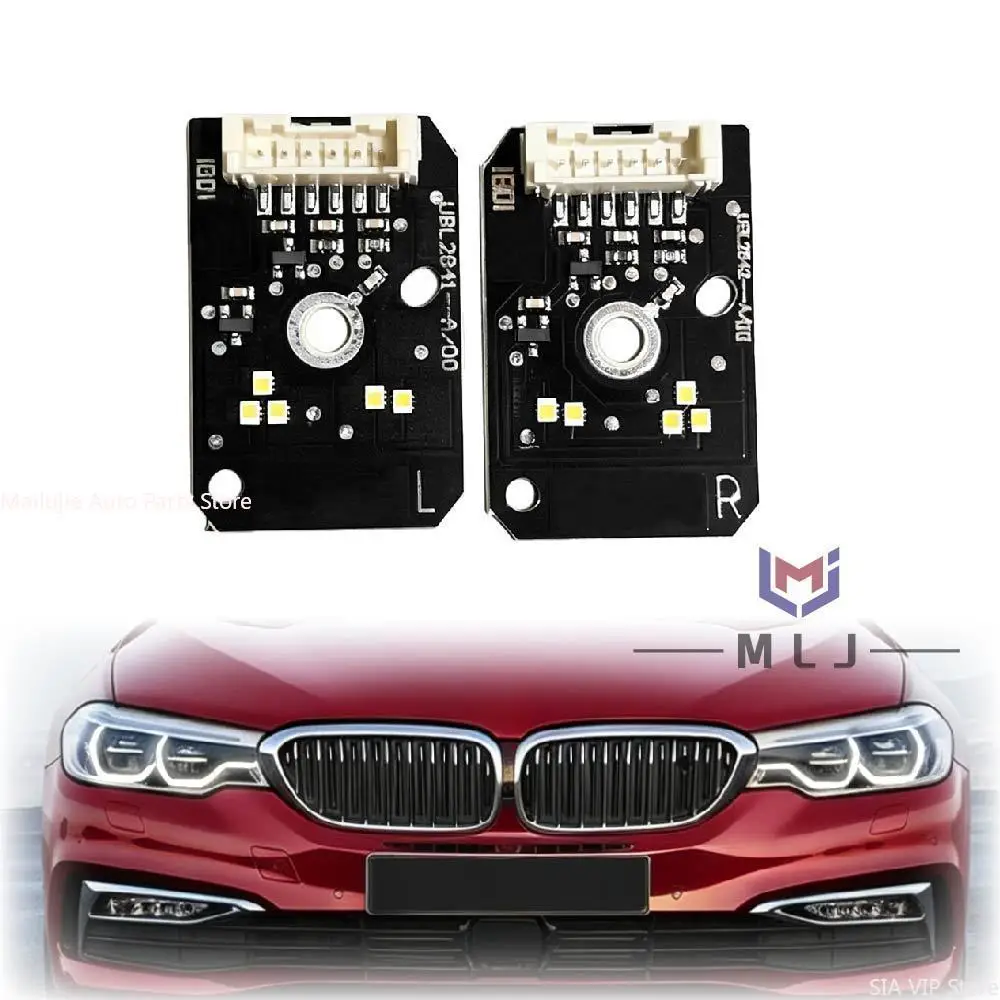 Фото Для BMW 5 серии G30 G32 G38 2018-2020: Модули светодиодных ДХО (дневных ходовых огней) для фар высокой комплектации, белые, на чипах, платы DRL №2