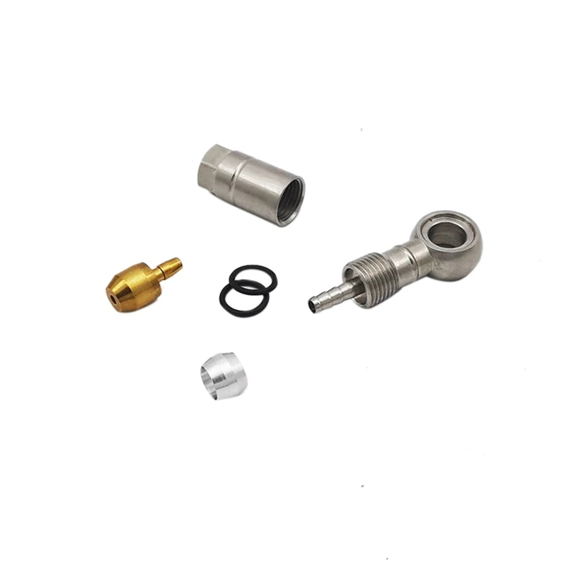 

Велосипедный гидравлический дисковый тормозной кабель концевой шланг соединитель масло игла оливки уплотнительное кольцо комплект метал...