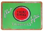 Сигареты в рустикальном стиле Lucky Strike Flat Fifties, винтажный металлический знак