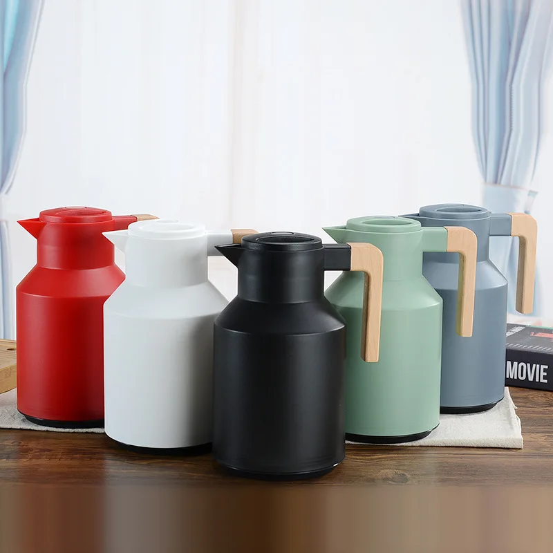 

Скандинавский изоляционный горшок, домашний термос, женский, вместительный, с деревянной ручкой, изоляционная бутылка, кофейник, изоляцион...