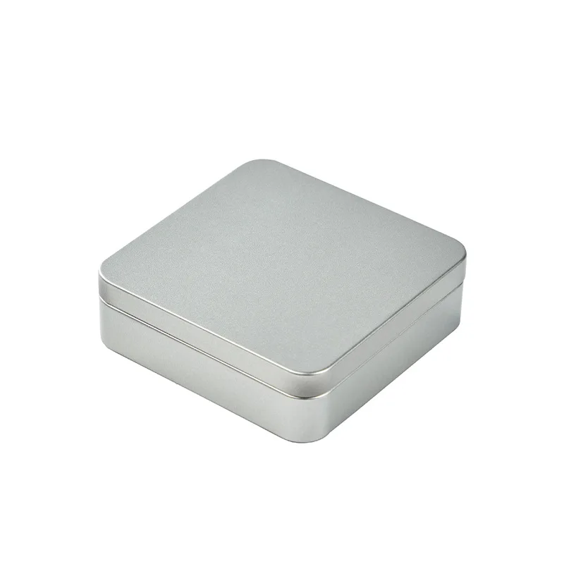 

Квадратная жестяная коробка lyybx серебристого/черного цвета