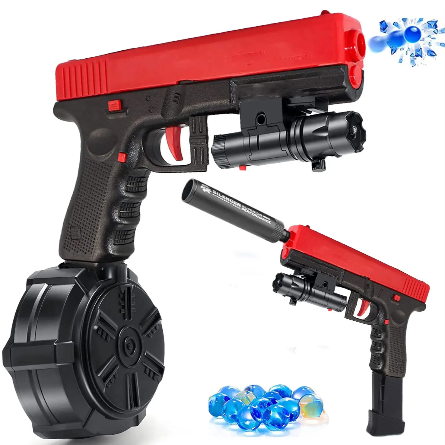 

New Electric & Manual Gel Blaster Water Splatter Ball Toy Gun Paintball Pistol Outdoor Games CS Airsoft Handgun For Boys Gift