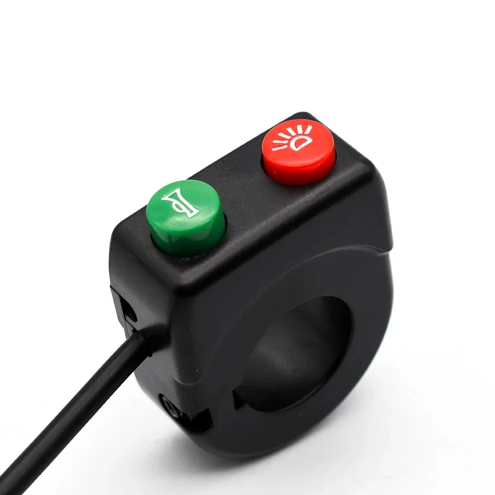 Фара для управления мотоциклом, звуковой сигнал, 2-функциональный переключатель, 22 диаметра трубки руля, комбинированный переключатель 2-в-1, аксессуары для мотоциклов