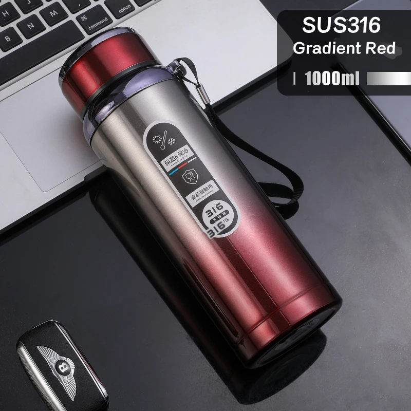 OCEANBEAR SUS316 двойная термос из нержавеющей стали для путешествий офиса фитнеса