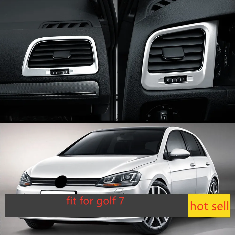 2 шт./набор наклейки на решетку вентиляционного отверстия для Volkswagen VW Golf 7 MK7 5 2013 -