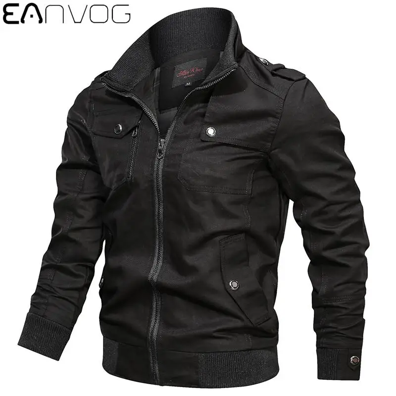 

Mens Coat Autumn Winter Casual Coats Solid Color Mens Sportswear Stand Collar Slim Coats Male Bomber Mens Coat Outwear 4XL