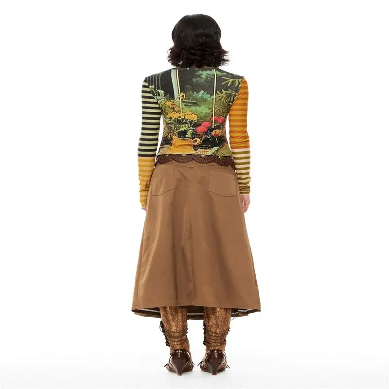 Deeptown Y2k Harajuku футболки с героями мультфильмов женские Kawaii Juminocore футболки с графическим рисунком японский стиль 2000-х годов футболки с длинными рукавами Slim Up (art.: 3920d3225fa51) - 3920d3225fa51