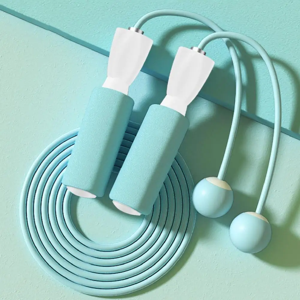 Тренировочная Скакалка с гладкой дугой губчатая ручка двойного использования