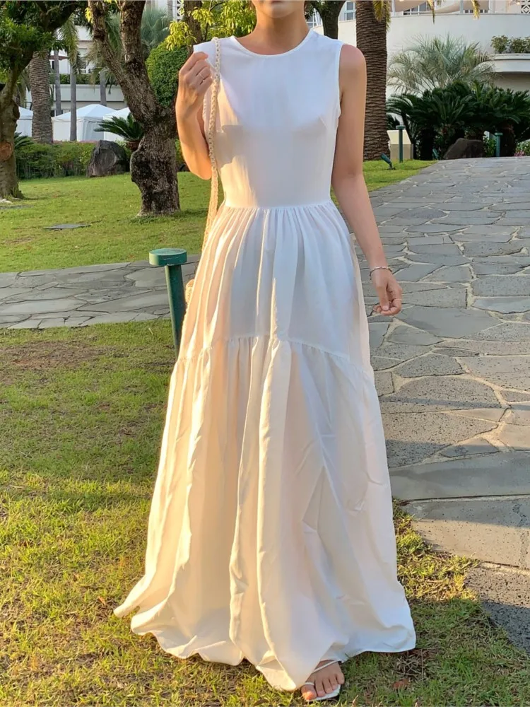 Платье женское ТРАПЕЦИЕВИДНОЕ во французском стиле повседневное однотонное