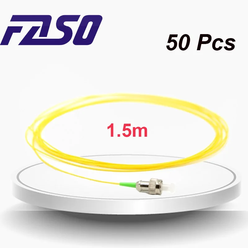 

[Бесплатная доставка] Фасо 50 шт. 1,5 м FC APC Волоконно-оптический отрезок одномодовый SX Core G657A2 0,9 мм отрезок желтый LSZH Куртка