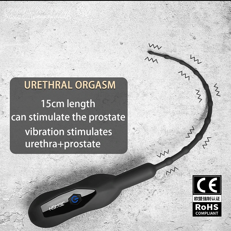

Male Urethral Vibrator 10 Frequency Catheter Penis Plug Sex Toy For Men Vibrating Urethral Plug Penis Insertion Urethra Dilator