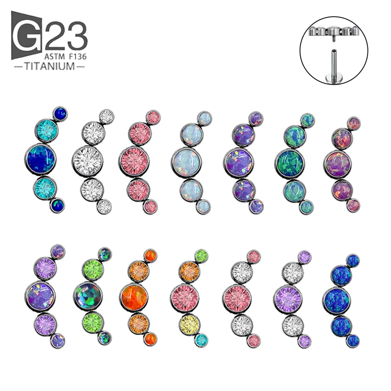2022 Cute Colorful Opal Earrings G23 F136 Titanium Earrings Lip Piercing Labret Spiral Cartilage Earrings For Girls Holiday Gift
2022 Cute Colorful Opal Earrings G23 F136 Titanium Earrings Lip Piercing Labret Spiral Cartilage Earrings For Girls Holiday Gift