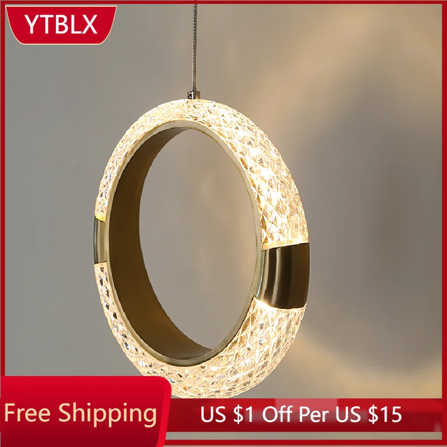 

Nordic Round Gold Small Chandelier Interior Creative Pendant Light For Bar Cafe Living Dining Room Beside Kitchen Hanging Lamp