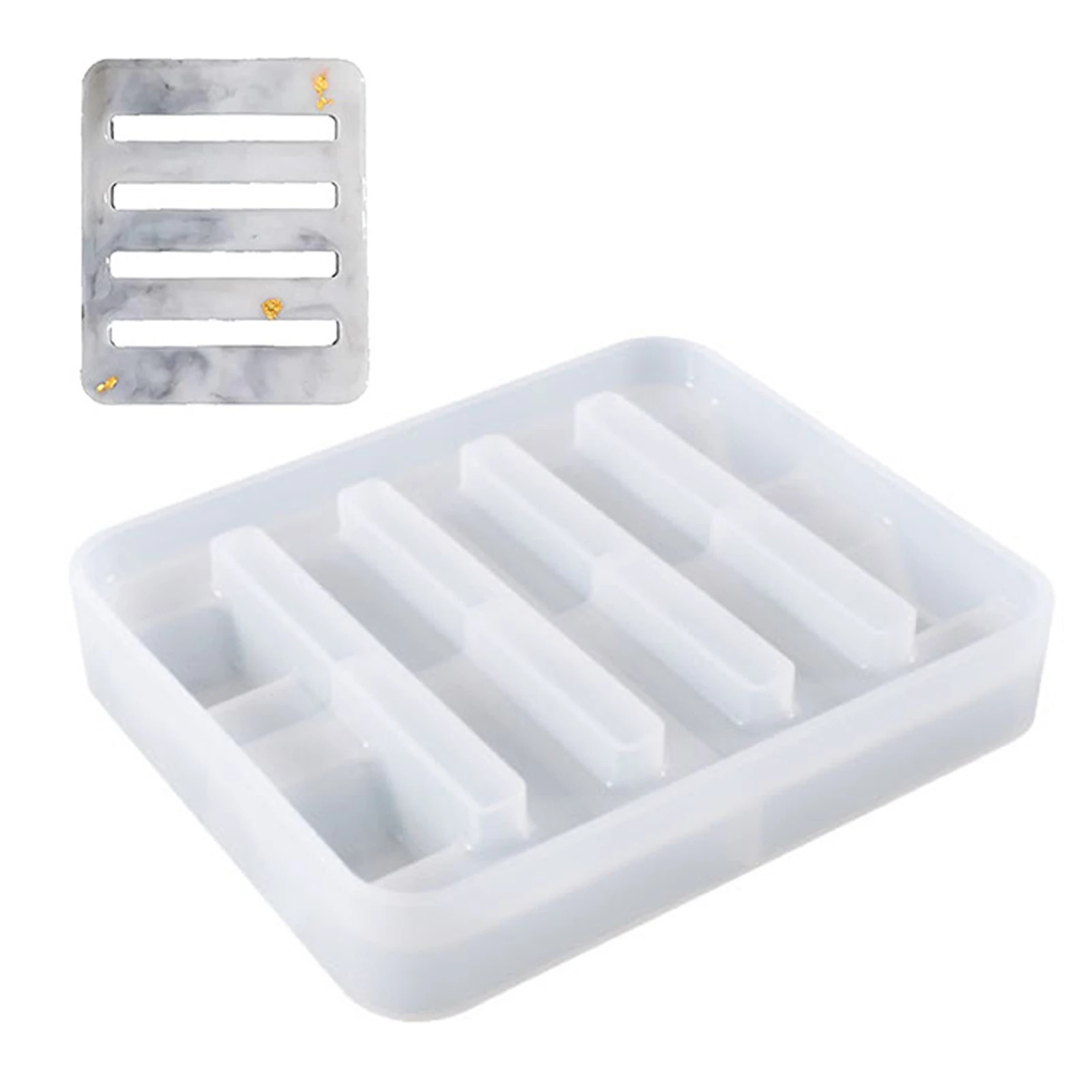 

4 шт., силиконовые формочки для подставки, с силиконовой подставкой
