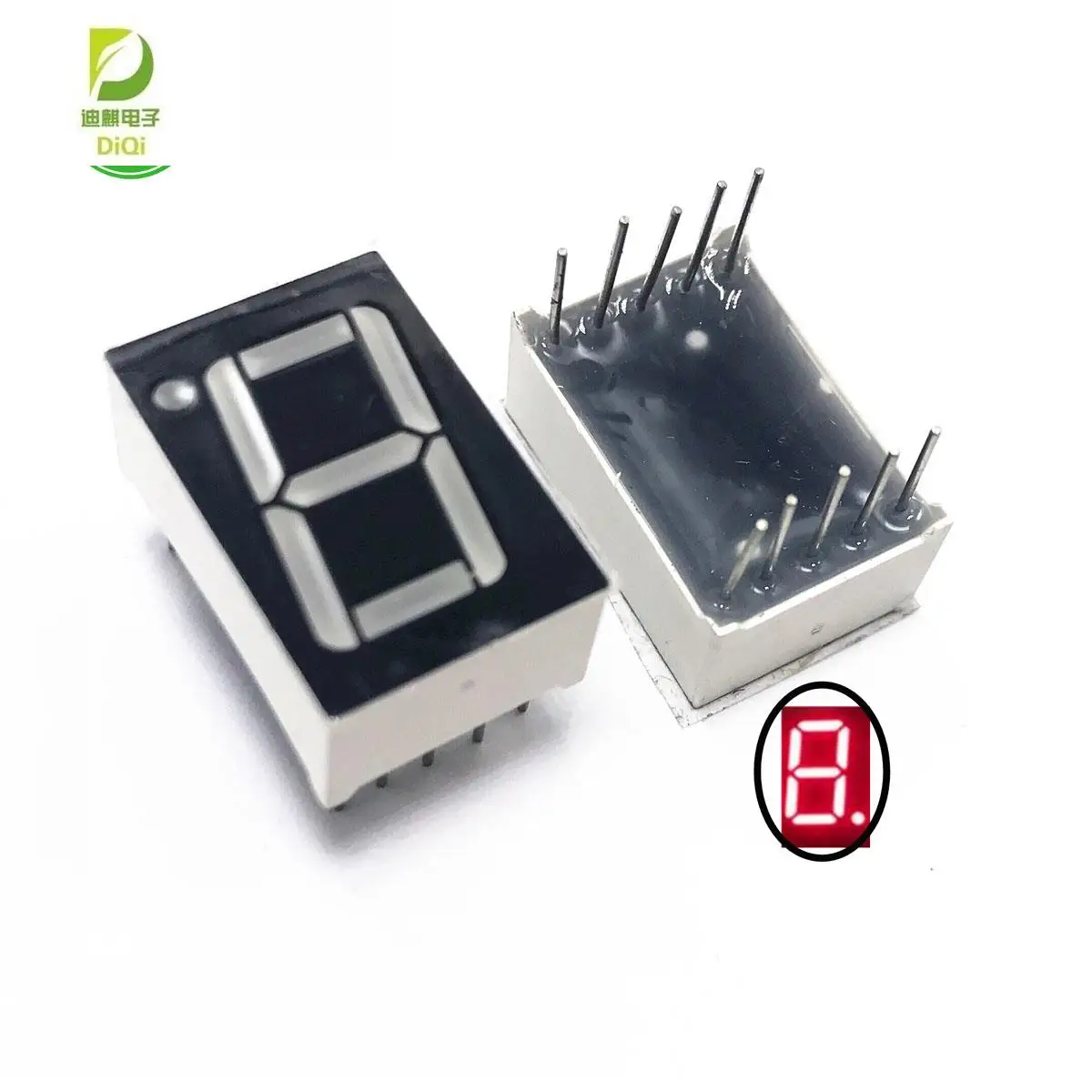 

1-значный 0,56 "Красный 7-сегментный светодиодный дисплей, общий катод