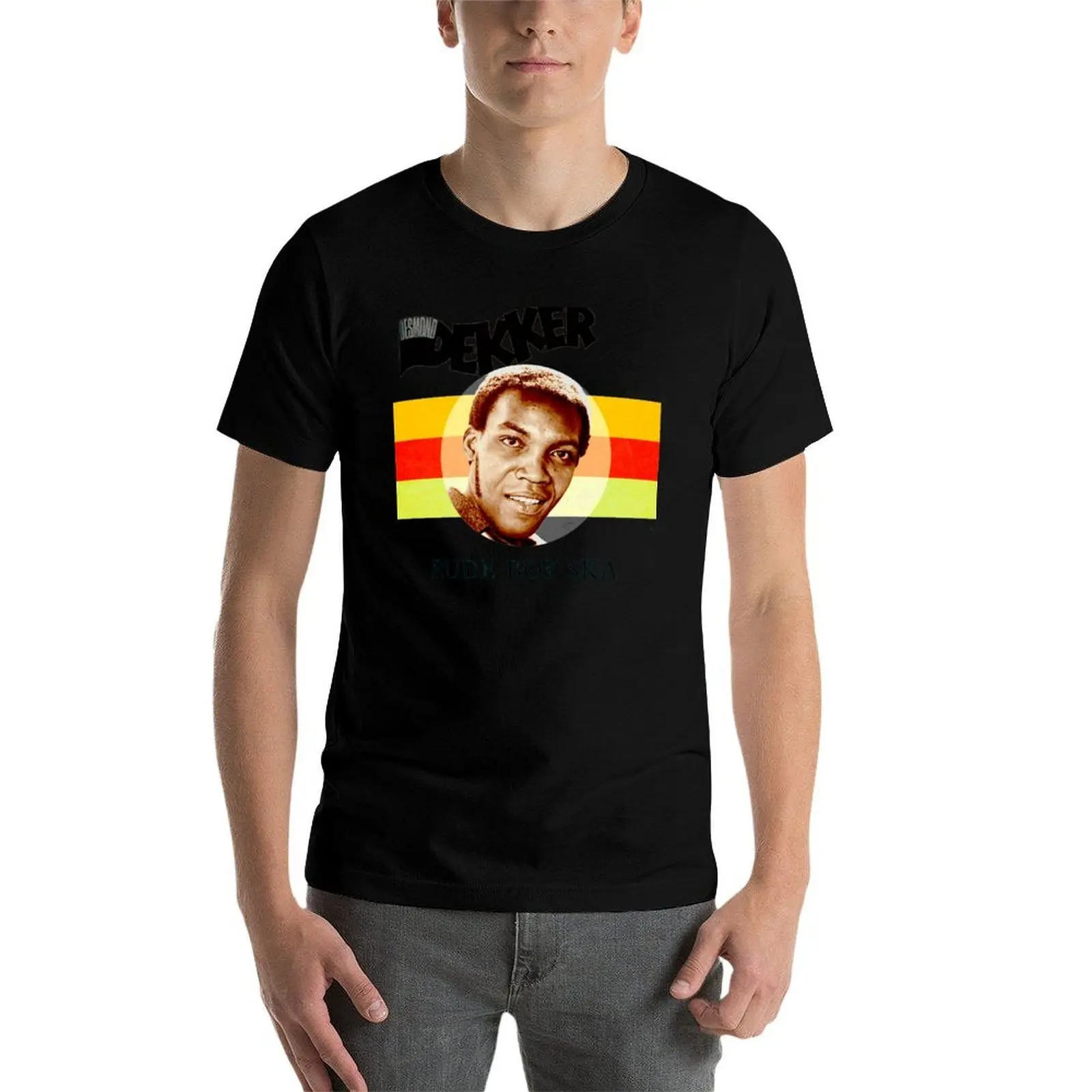 Фото Футболка Desmond Dekker Is A Rude Boy Ska с оригинальным принтом, повседневная футболка №4