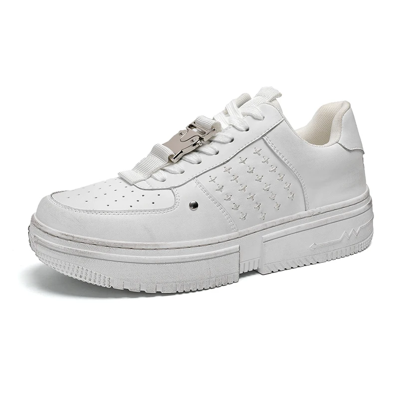 

Lift Sneakers Fashion Man Street British Elevator Heiht Increase Insole 5cm for Men Leisure FashionThick Sole