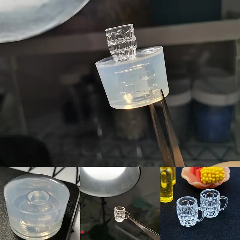 

1 шт. мини-форма 1:12 миниатюрная чашка для воды для кукольного домика стакан для пива чашка для молока чая силиконовая форма «сделай сам» Аксессуары для кукольного дома (только форма)