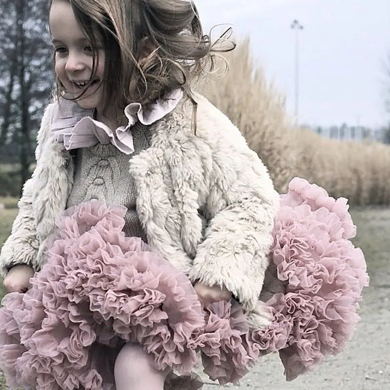 

Tutu Skirt For Girls Ballet Skirts For Party Dance Princess Girl Tulle Clothes Ballerina Fluffy Skirts Autumn Winter Baby Girls