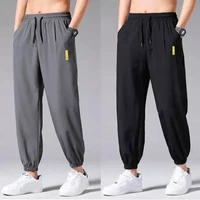 solid color plus size male lightweight comfortable jogger sports pants 2021 pants men fashion outdoor baggy trousers high street