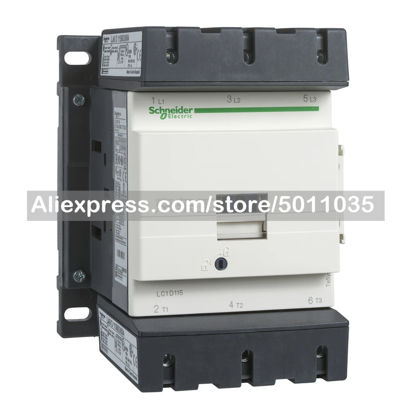 

LC1D115M7 Schneider Electric imported TeSys D series three-pole AC contactor, 115A, 220V, 50/60Hz; LC1D115M7