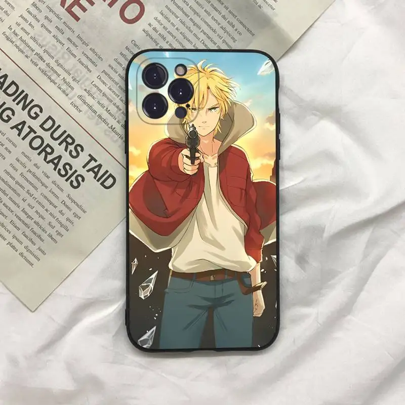 Japan Anime Banana Fish Phone Case For iPhone 13 Pro MAX 14 11 12 Mini X XS XR 6 7 8 Plus SE 2020 Soft TPU Cover